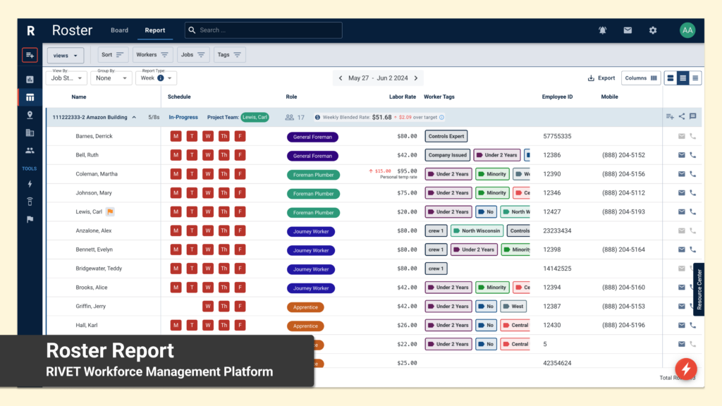 Construction Job Roster Platform